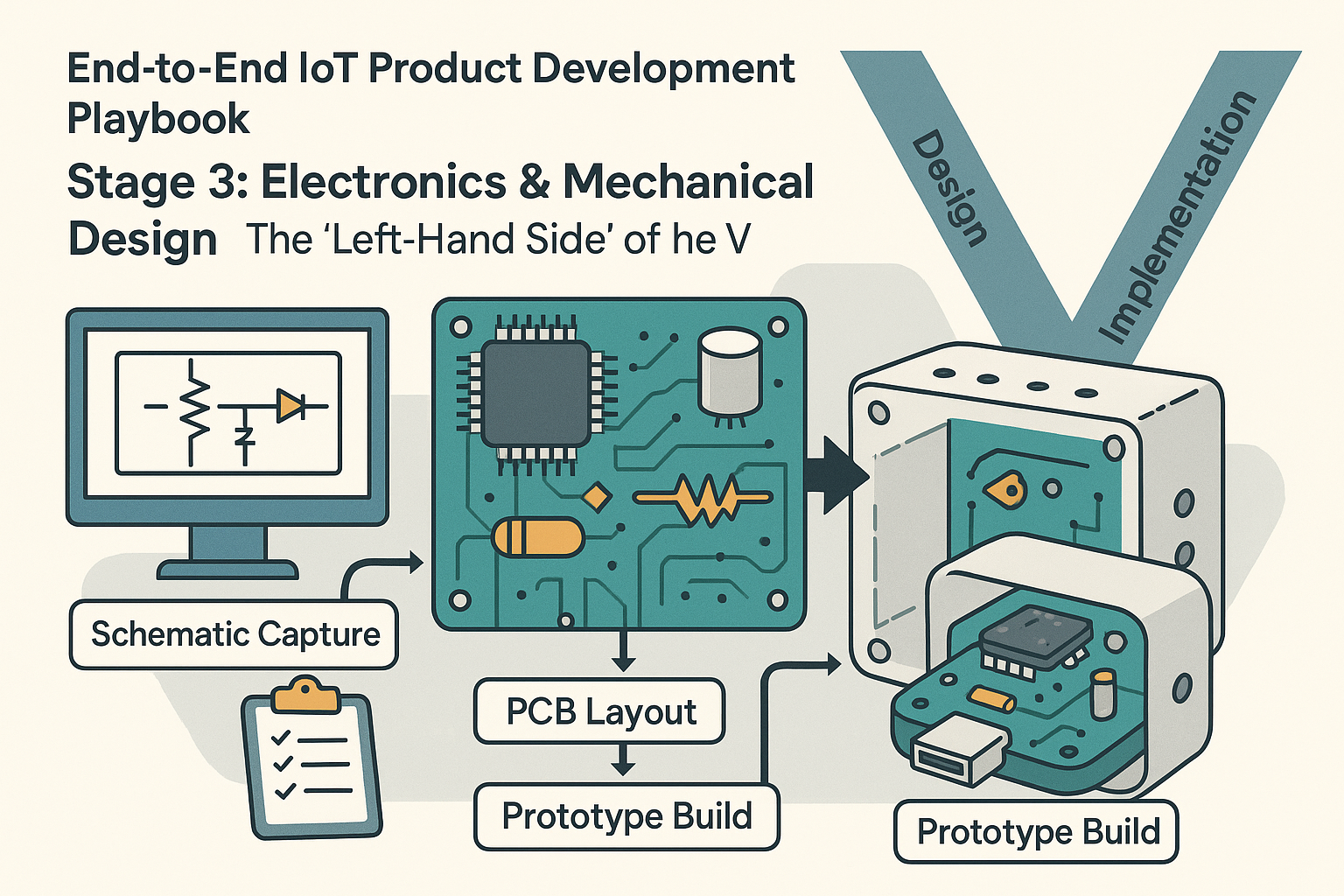 End‑to‑End IoT Product Development Playbook -Stage 3: Electronics & Mechanical Design